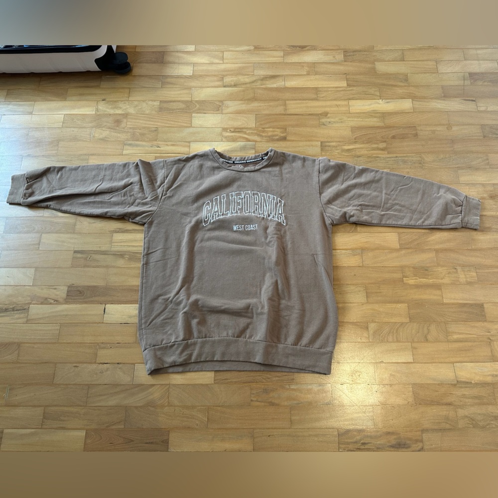 California West Coast Brown Crew Neck Sweater